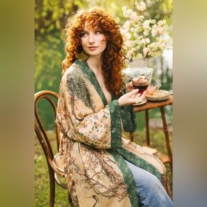 ⭐️Market of Stars⭐️ Fable Opera Fill Length Vintage Art Boho Duster Robe Kimono